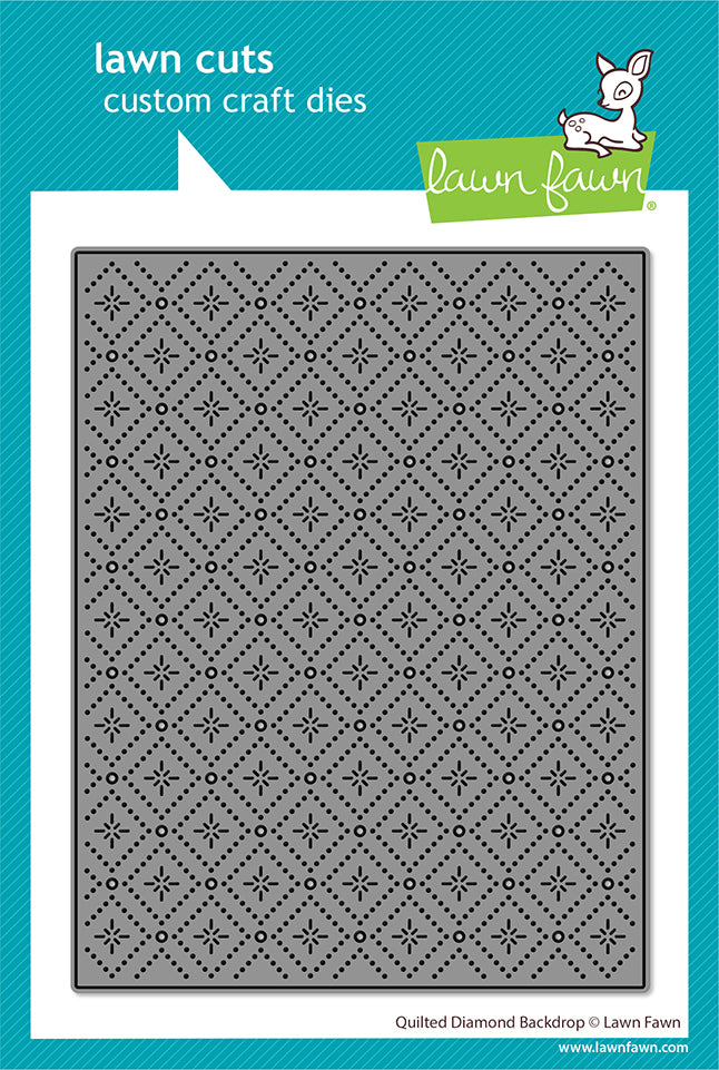 Lawn Fawn quilted diamond backdrop