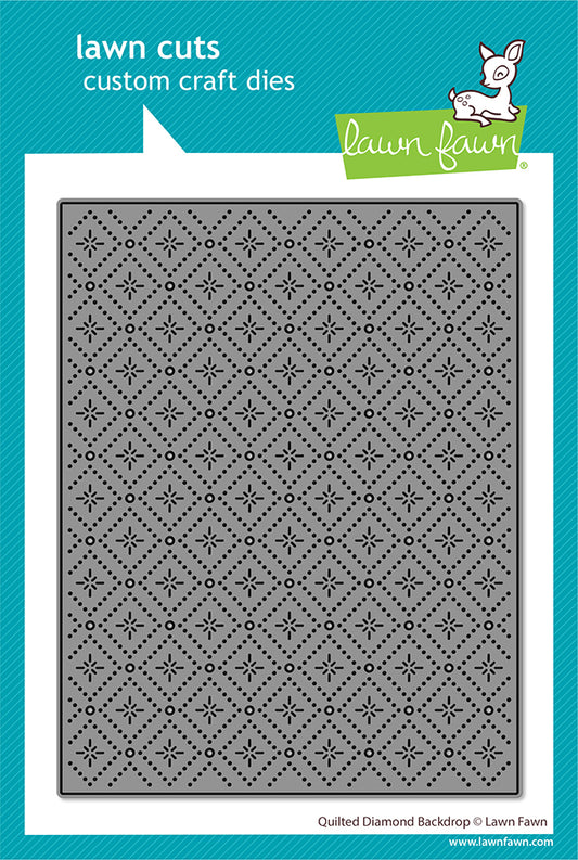 Lawn Fawn quilted diamond backdrop