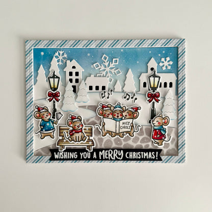 Lawn Fawn cobblestone stencil