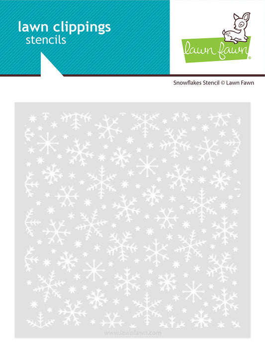Lawn Fawn snowflakes stencil