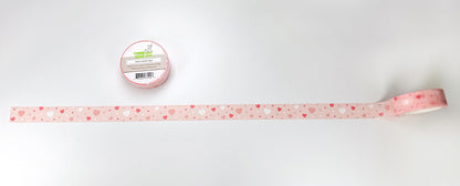 Lawn Fawn Xoxo washi tape Herzchen und hugs & kisses rosa