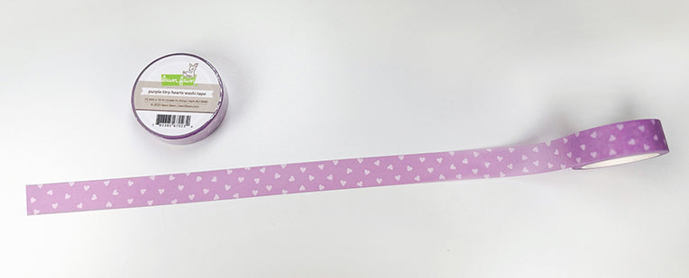 Lawn Fawn Purple tiny hearts washi tape Herzchen lila
