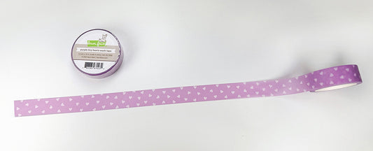 Lawn Fawn Purple tiny hearts washi tape Herzchen lila