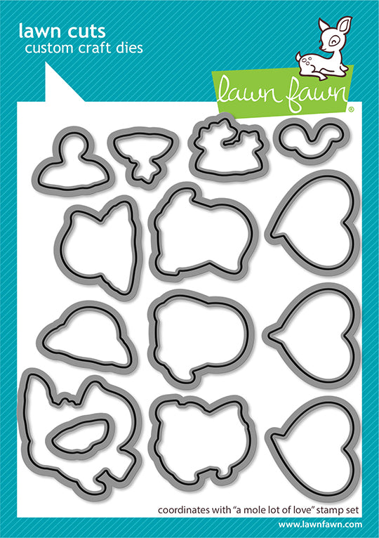 Lawn Fawn A mole lot of love lawn cuts Outlinestanzen