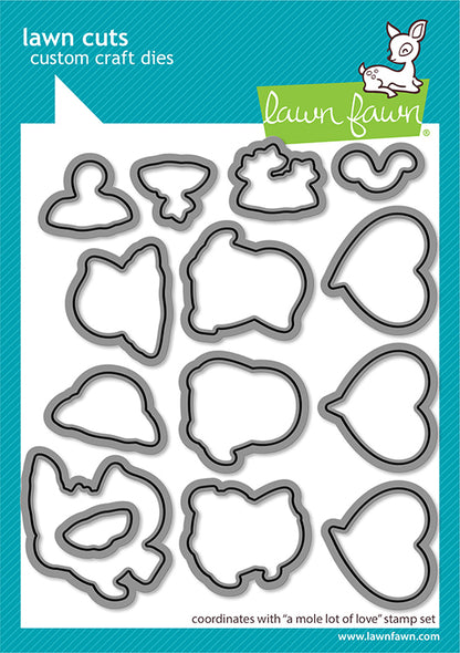 Lawn Fawn A mole lot of love lawn cuts Outlinestanzen