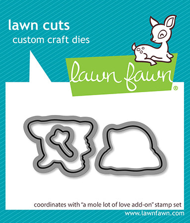 Lawn Fawn A mole lot of love add-on lawn cuts Outlinestanzen