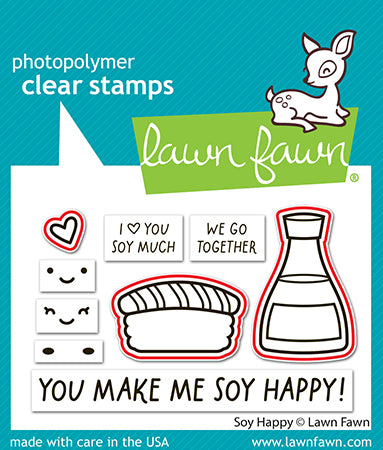 Lawn Fawn Soy happy lawn cuts Outlinestanzen