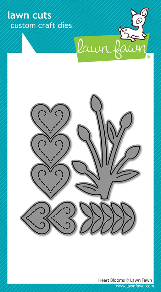 Lawn Fawn Heart blooms Herzblüten Stand alone Stanzen