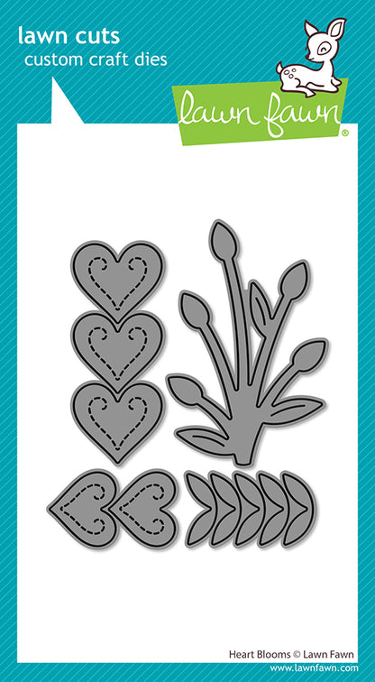 Lawn Fawn Heart blooms Herzblüten Stand alone Stanzen