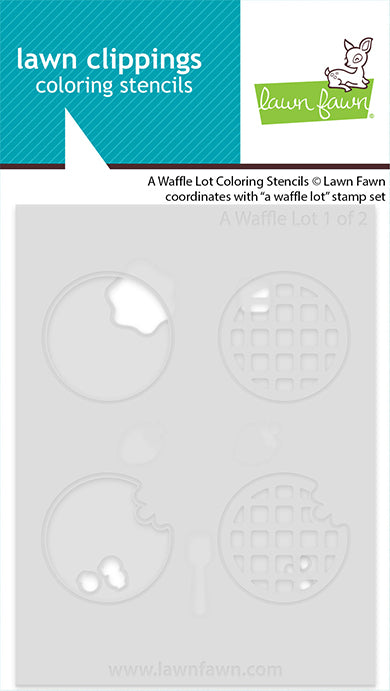 Lawn Fawn A waffle lot coloring stencils Ausmalschablonen