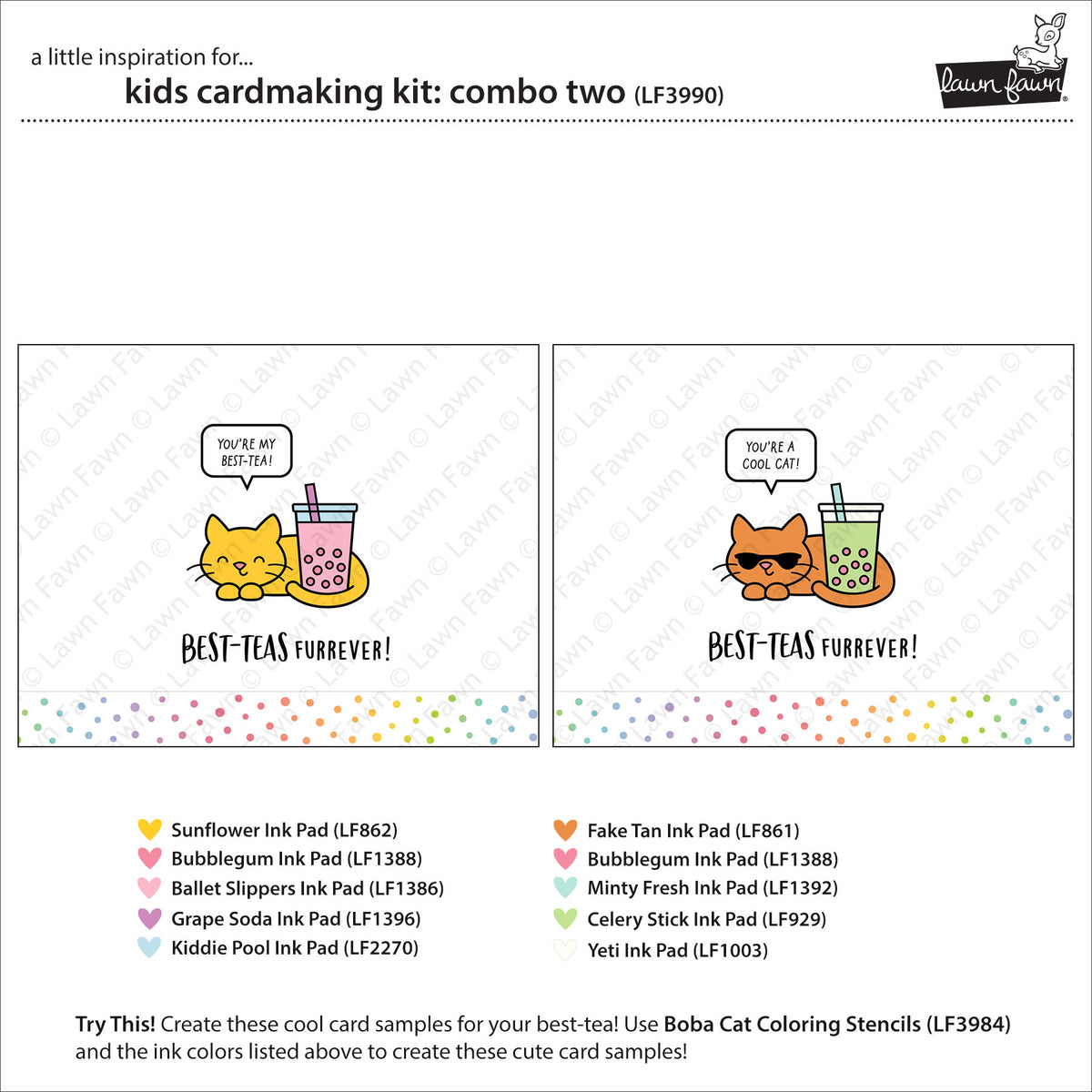Lawn Fawn kids cardmaking kit: combo two Kartenbastelset Produktbild 2