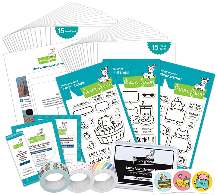 Lawn Fawn kids cardmaking kit: combo two Kartenbastelset
