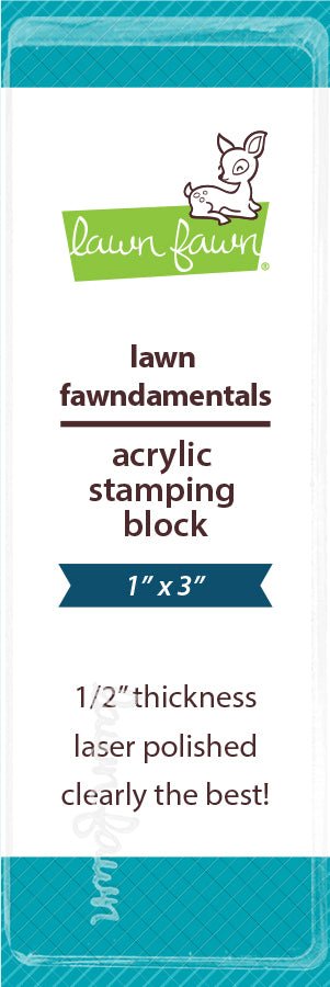 Lawn Fawn Acrylic Stamping Block 1x3
