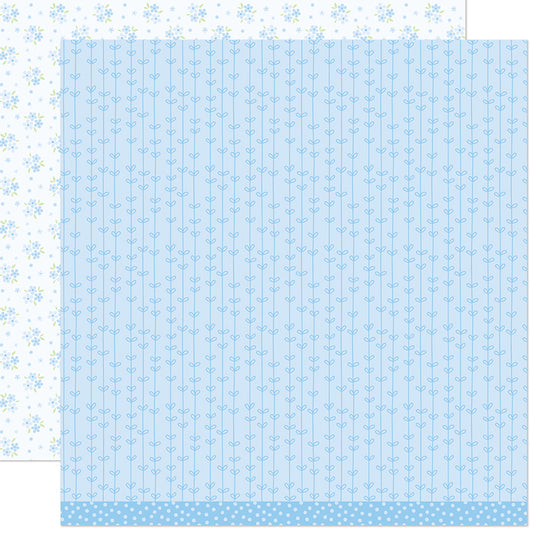 Lawn Fawn Bellflower 12x12 Patterned Paper