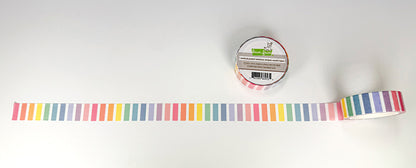 Lawn Fawn Vertical Pastel Rainbow Stripes Washi Tape