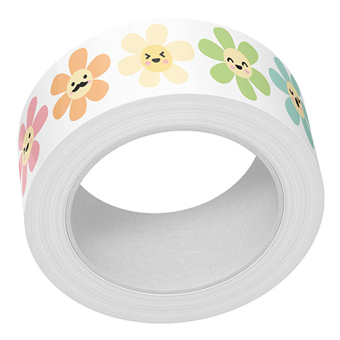 Washi Tape Bundle: aqua gingham + happy flowers