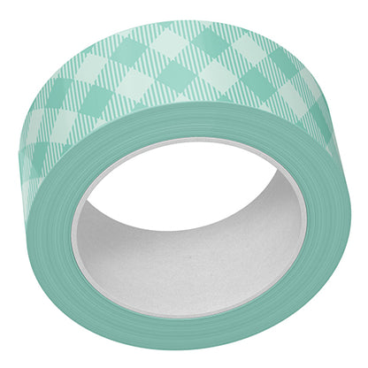 Washi Tape Bundle: aqua gingham + happy flowers