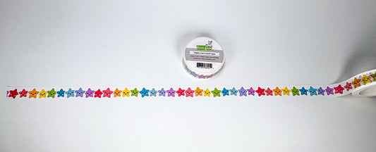 Ca. 50cm ausgerollt. Lawn Fawn Happy Stars Washi Tape mit dekorativen Motiven