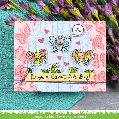 Lawn Fawn I Like Big Butterflies 4x6 Clear Stamp Set