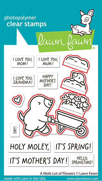 Lawn Fawn A Mole Lot of Flowers Stanzen