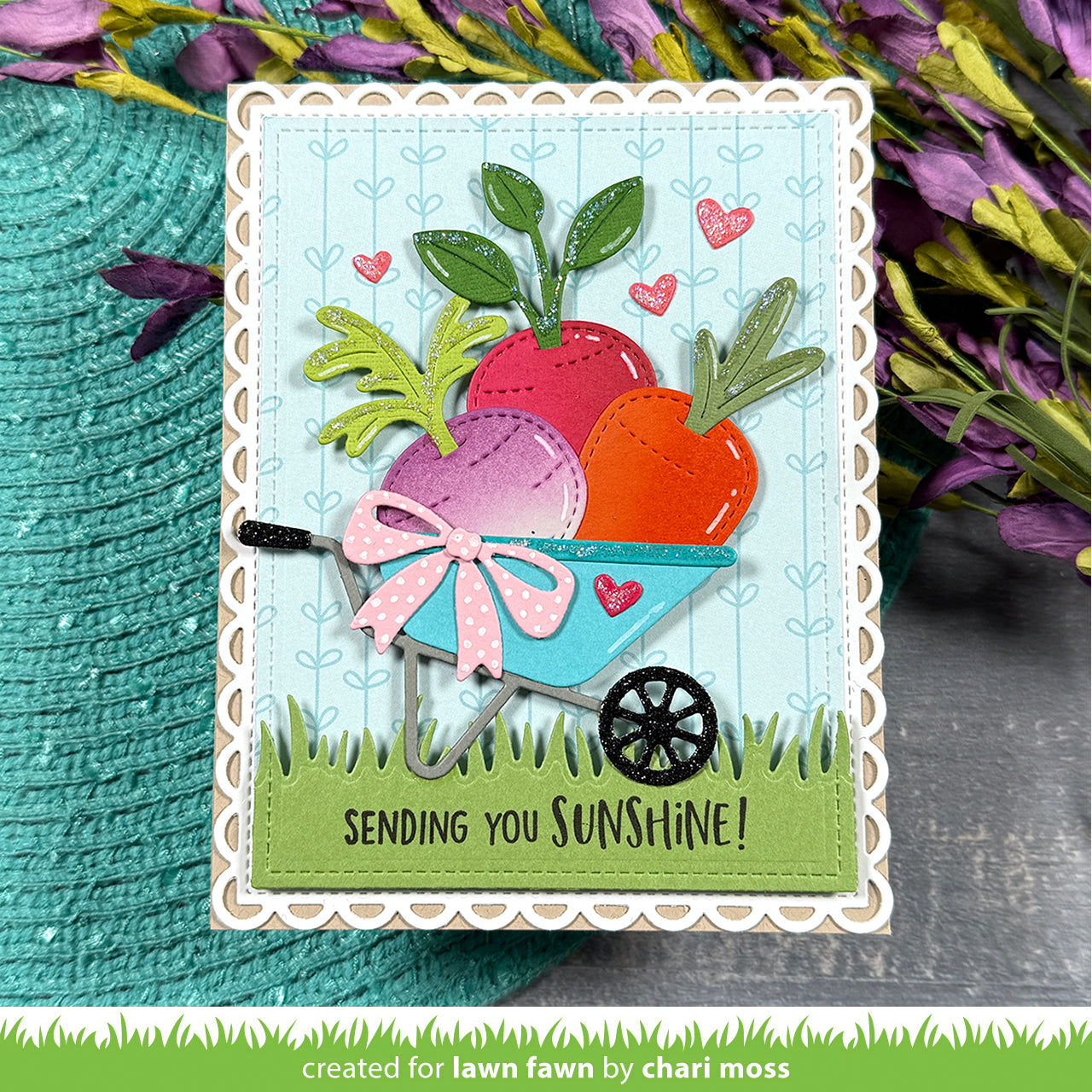 Lawn Fawn Build-A-Wheelbarrow Stand alone Stanzen