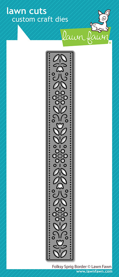 Lawn Fawn Folksy Sprig Border Stand alone Stanzen