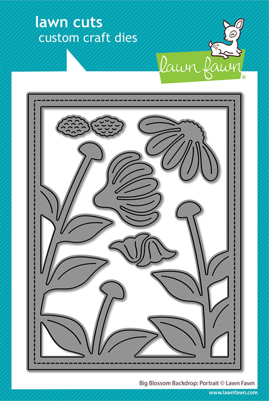 Lawn Fawn Big Blossom Backdrop: Portrait Stand alone Stanzen