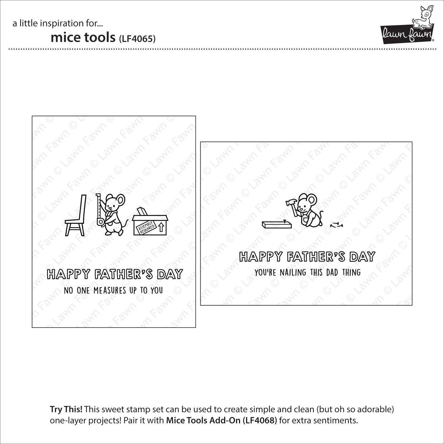 Lawn Fawn mice tools