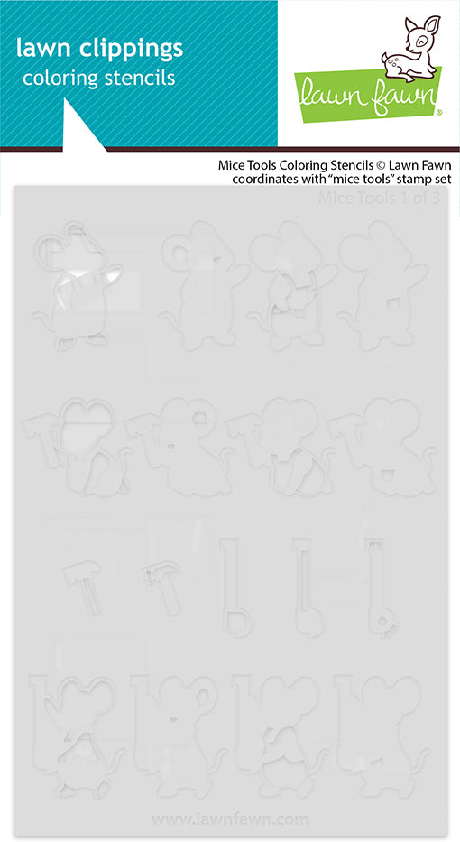 Bundle: Mice tools Stempel + Stanzen + Coloring Stencil