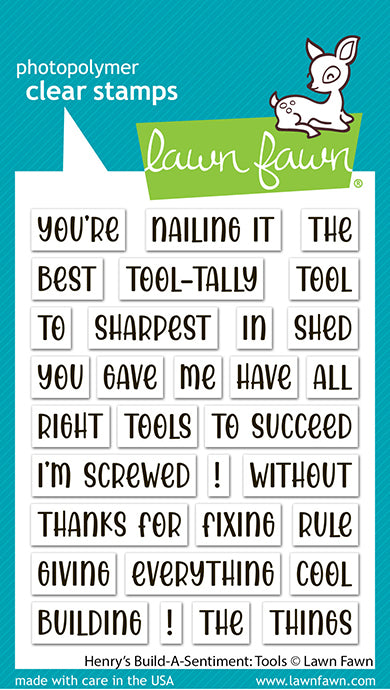 Lawn Fawn henry's build-a-sentiment: tools