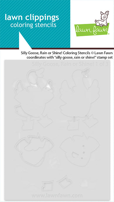 Bundle: Silly Goose, rain or shine! Stempel + Stanze + Coloring Stencils