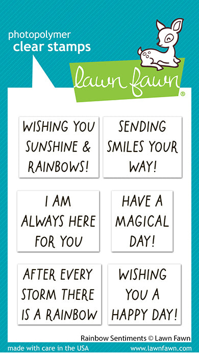 Lawn Fawn over the rainbow Stamp & Die Set