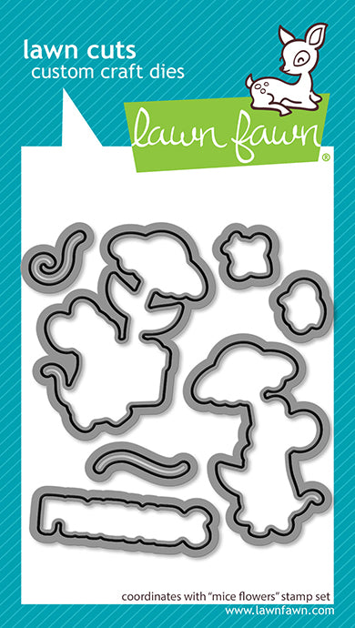 Bundle: Mice Flowers Stempel + Stanze