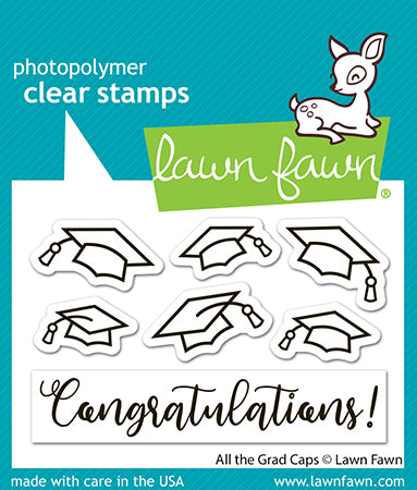 Lawn Fawn all the grad caps
