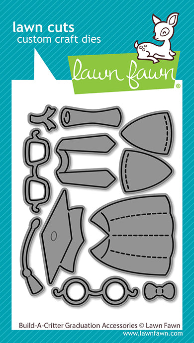 Lawn Fawn build-a-critter graduation accessories
