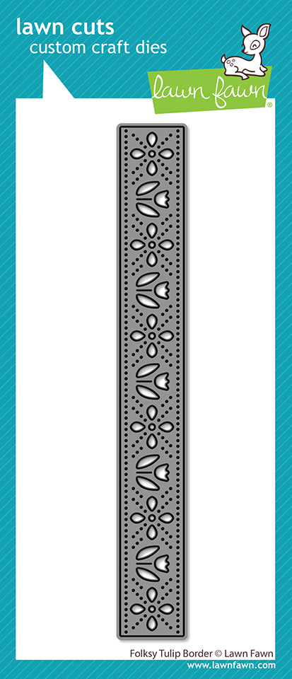 Lawn Fawn folksy tulip border