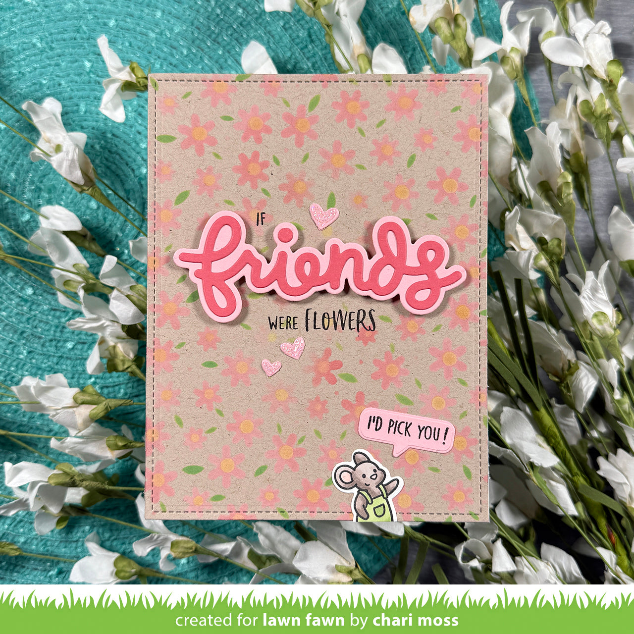 Lawn Fawn scripty friends Stanze
