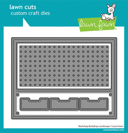 Lawn Fawn workshop backdrop: landscape