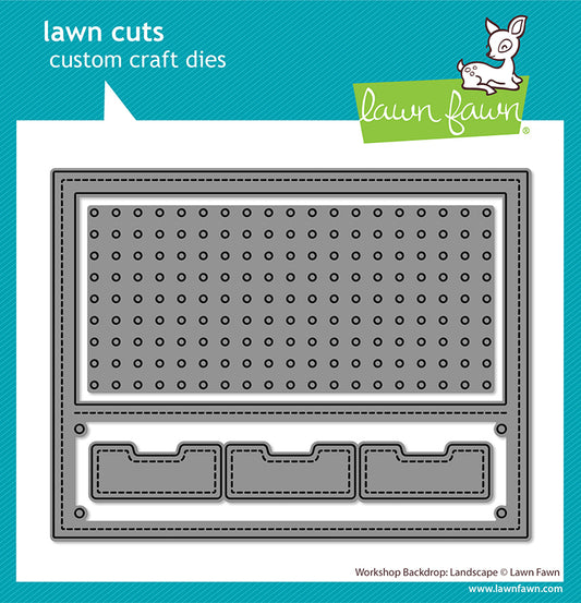 Lawn Fawn workshop backdrop: landscape