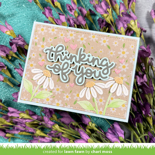 Lawn Fawn spring flowers stencils
