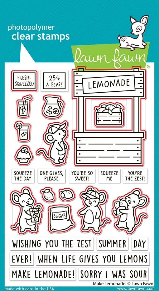 Lawn Fawn Make Lemonade! Outline Stanzen