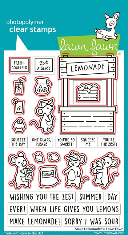 Lawn Fawn Make Lemonade! Outline Stanzen