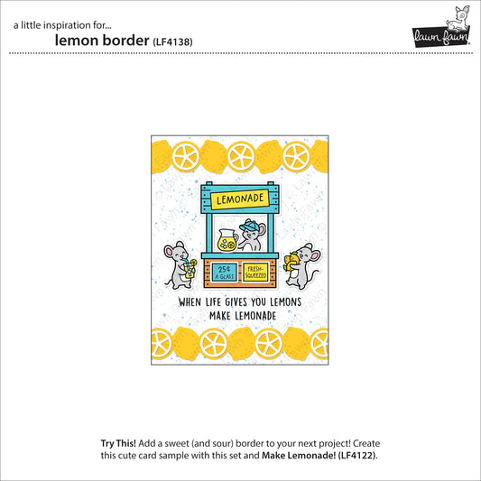 Beispiel für Lawn Fawn Lemon Border Stanzen