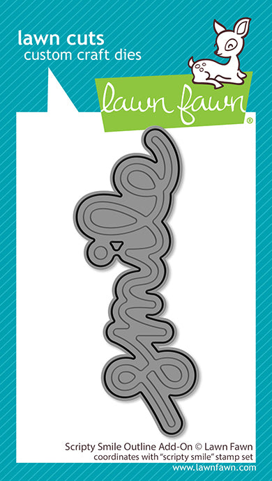 Lawn Fawn Scripty Smile Outline Add-On Stanzen