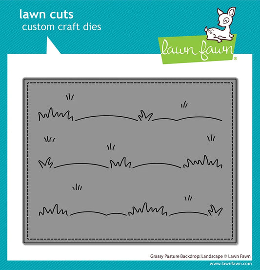 Lawn Fawn Grassy Pasture Backdrop: Landscape Stanzen