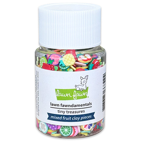 Flasche voll mit Lawn Fawn Mixed Fruit Clay Pieces Tiny Treasures