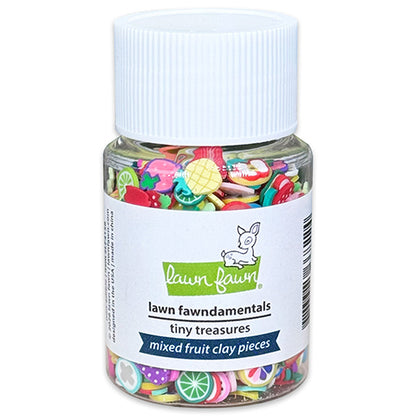 Flasche voll mit Lawn Fawn Mixed Fruit Clay Pieces Tiny Treasures