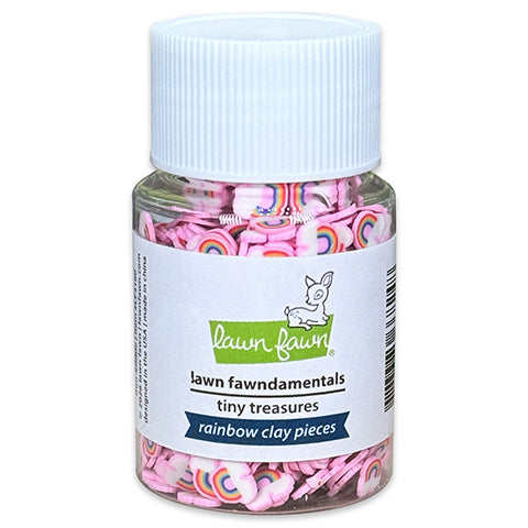 Flasche voll mit Lawn Fawn Rainbow Clay Pieces Tiny Treasures