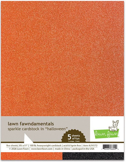 Lawn Fawn Sparkle Cardstock Halloween Pack + '90s Tracksuit