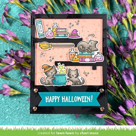 Lawn Fawn Hocus Purr-Cus! Clear Stamp Set 4x6